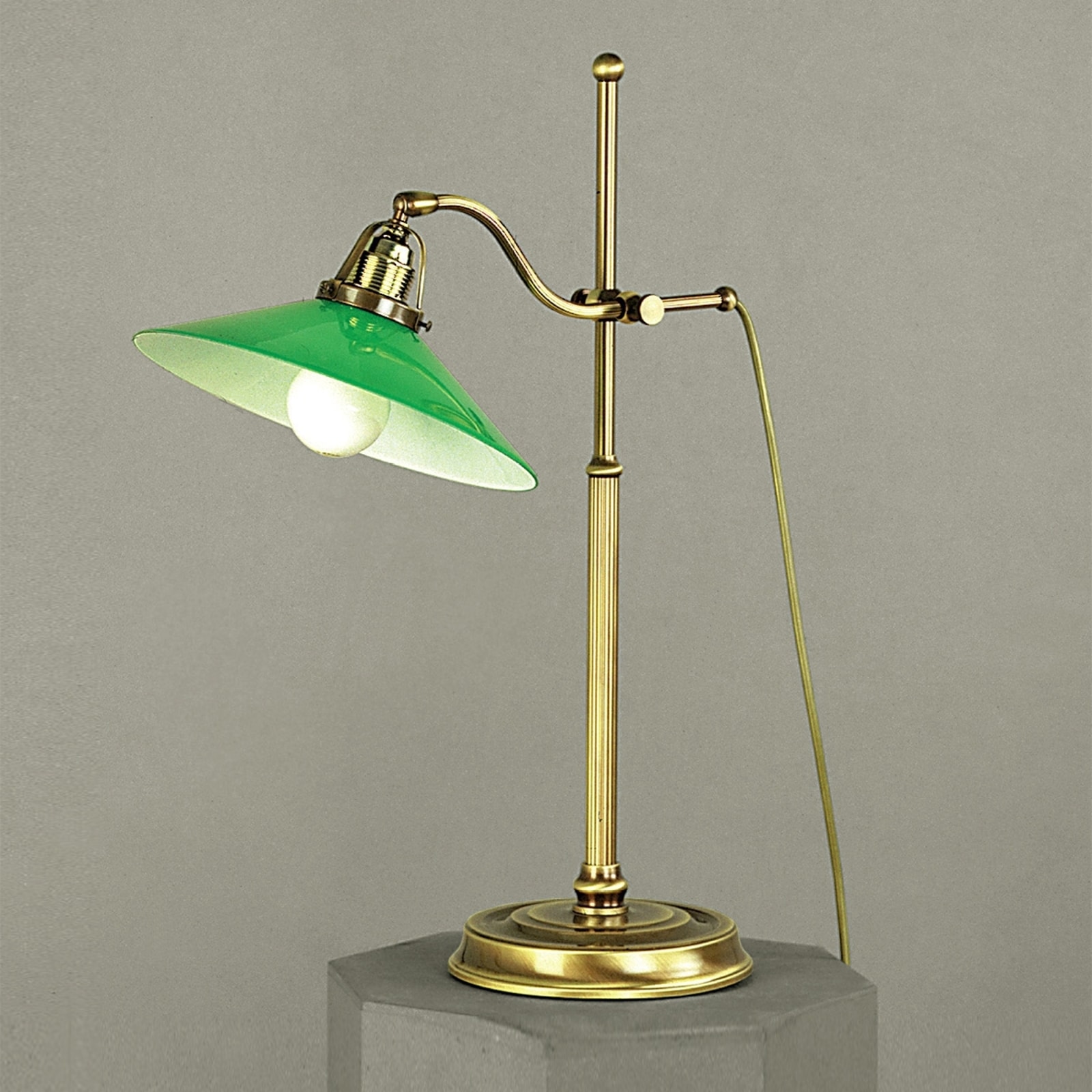 Rafflesia Arnoldi Ordsprog ven Grøn VERDINA bordlampe med patina - Grønne Lamper